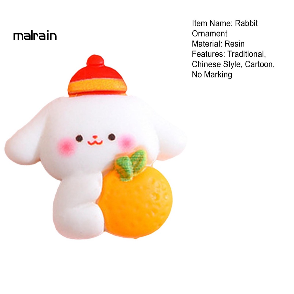Vật Dụng Bằng Nhựa resin Hình Thỏ May Mắn Phong Cách Trung Hoa Trang Trí Nội Thất Xe Hơi