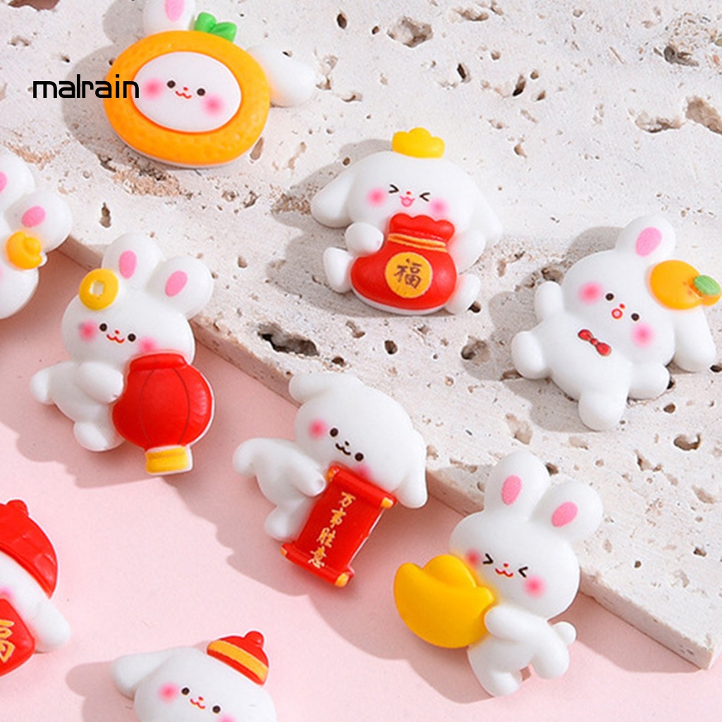 Vật Dụng Bằng Nhựa resin Hình Thỏ May Mắn Phong Cách Trung Hoa Trang Trí Nội Thất Xe Hơi