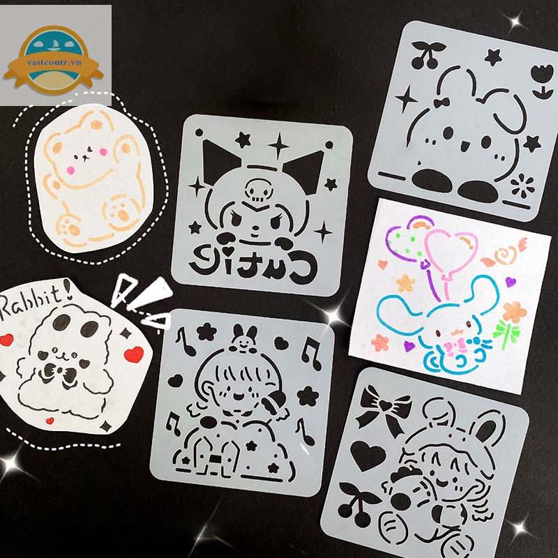 Set 16 Tấm Bảng Vẽ Hoạt Hình Sáng Tạo diy Dành Cho Bé vn