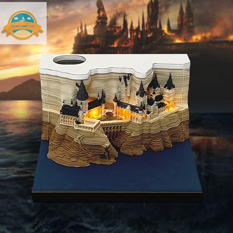 Lịch Để Bàn Năm 2024 Có Đèn led Và Giấy Ghi Chú Sáng Tạo