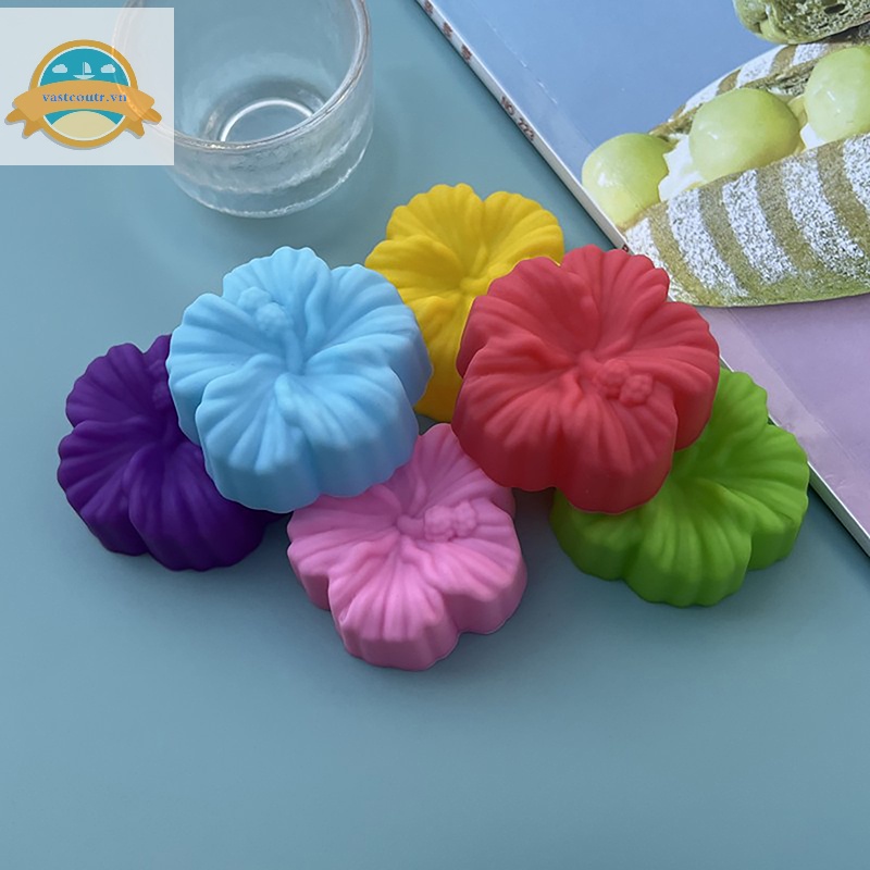 Set 5 Khuôn Silicon Làm Bánh Kẹo Hình Hoa Hồng 3d diy vn