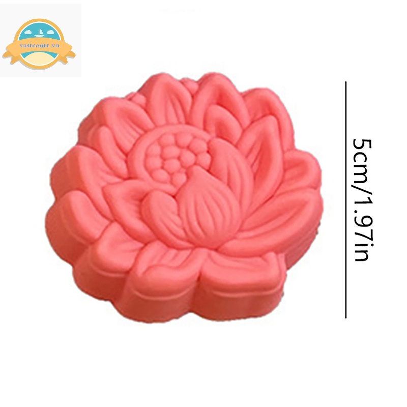 Set 5 Khuôn Silicon Làm Bánh Kẹo Hình Hoa Hồng 3d diy vn