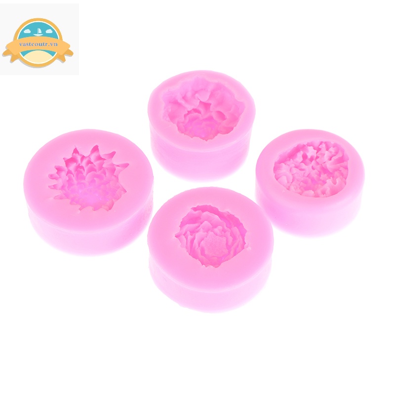 Khuôn Silicon Làm Bánh Kẹo / Xà Phòng Hình Hoa Dập Nổi Độc Đáo Trang Trí Tiệc Cưới vn