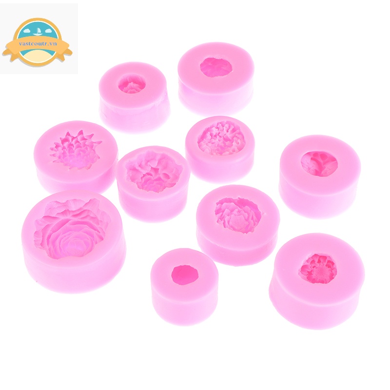 Khuôn Silicon Làm Bánh Kẹo / Xà Phòng Hình Hoa Dập Nổi Độc Đáo Trang Trí Tiệc Cưới vn