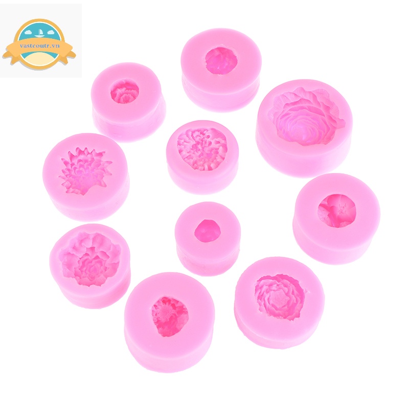 Khuôn Silicon Làm Bánh Kẹo / Xà Phòng Hình Hoa Dập Nổi Độc Đáo Trang Trí Tiệc Cưới vn