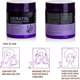 Dưỡng tóc Keratin Collagen 1000ml