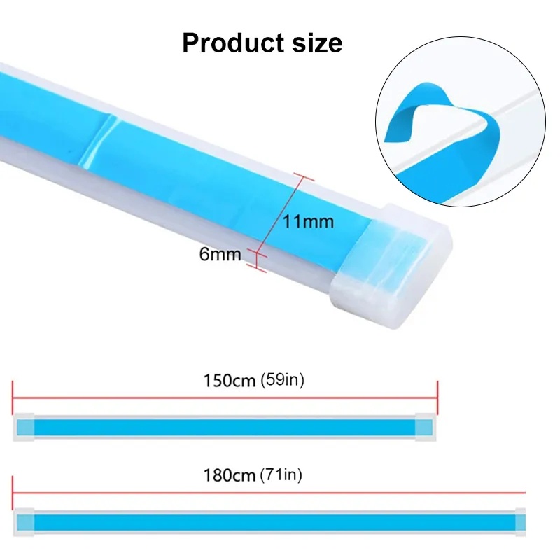 Dây Đèn led drl 12v Nhiều Màu Linh Hoạt Chống Thấm Nước Trang Trí Mui Xe Hơi