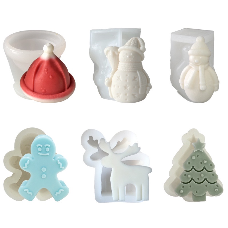 Khuôn Làm Nến silicone Hình Cây Thông Giáng Sinh