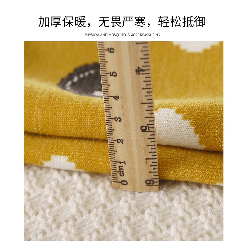 Áo sweater Tay Dài Chất Nỉ Dày Dặn Giữ Ấm Thời Trang Thu Đông Cho Bé Kích Thước 90-150cm