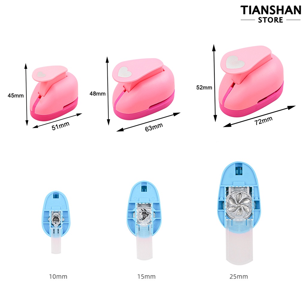 Tianshan Khuôn Dập Nổi Hình Bướm / Bông Tuyết / Trái Tim / Hoa Hồng Bằng Giấy Dùng Làm Đồ Thủ Công