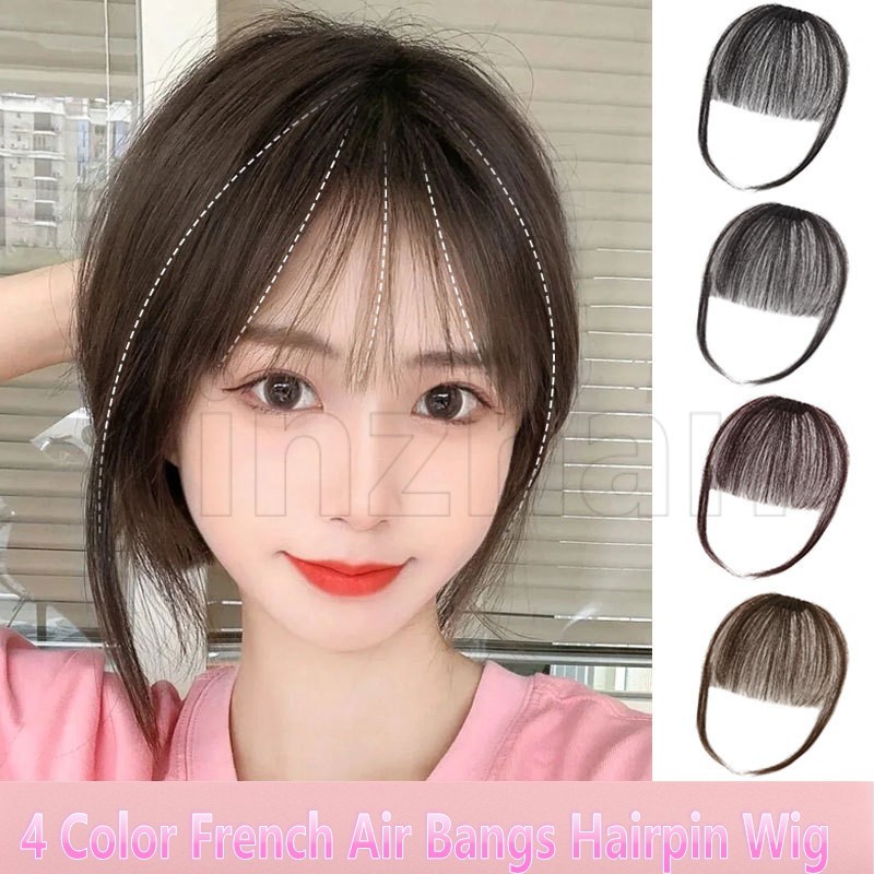 Thời Trang Tóc Mái Giả Bằng Sợi Tổng Hợp Mỏng Tự Nhiên Cho Nữ