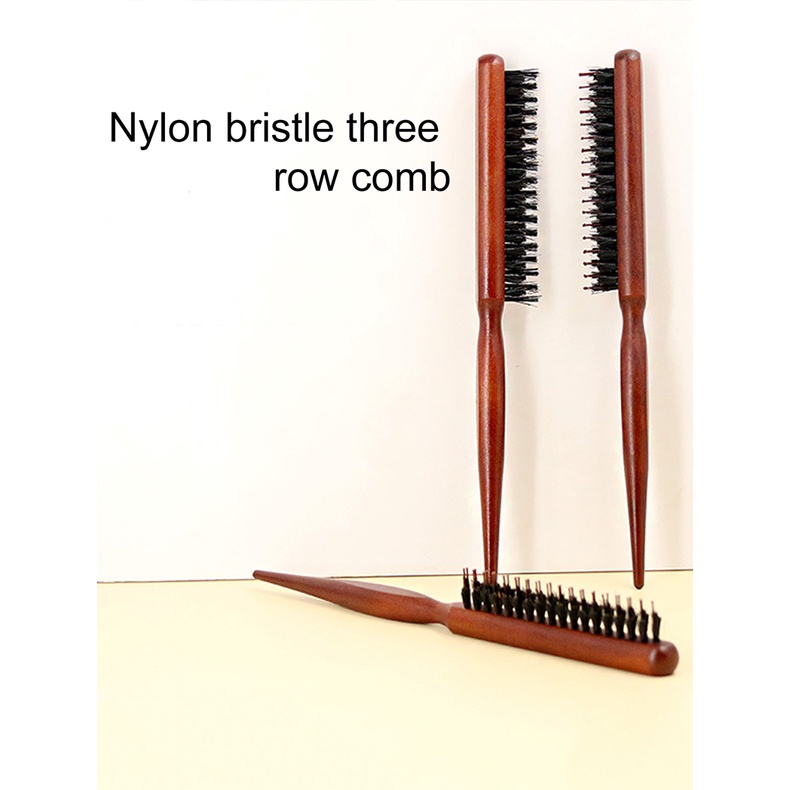 Vog Lược Chải Tóc Răng Thưa Lông Heo Chuyên Nghiệp