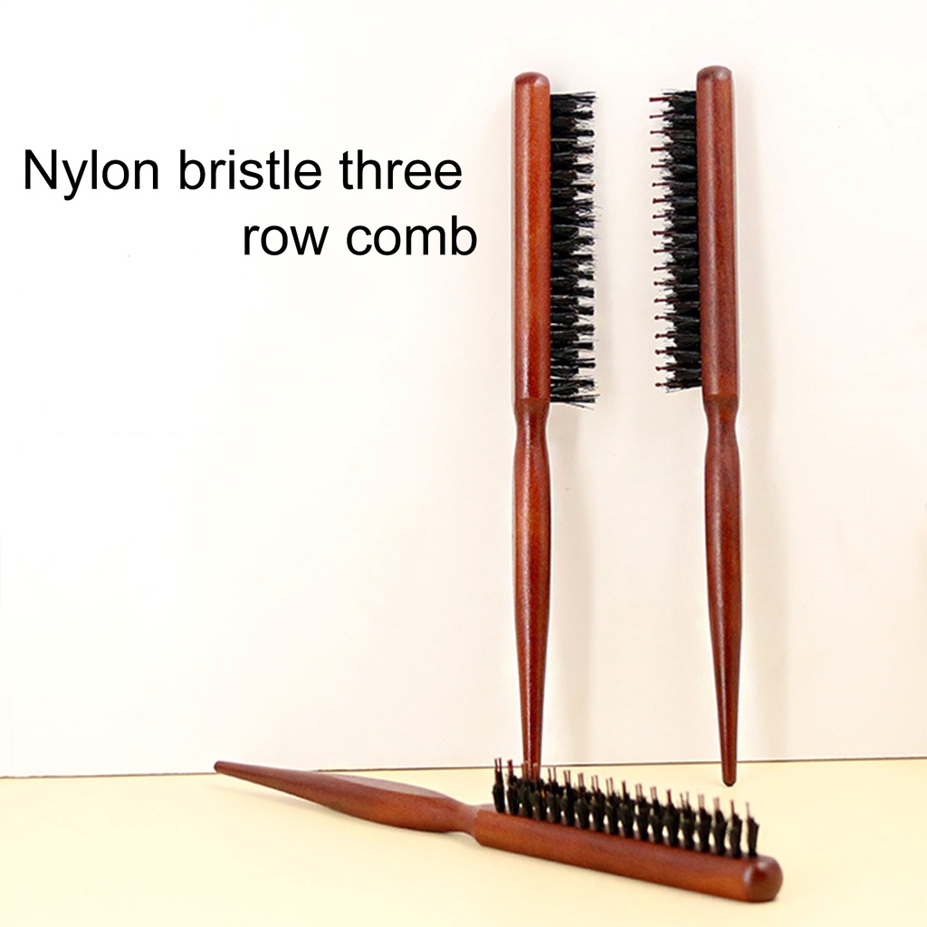 Vog Lược Chải Tóc Răng Thưa Lông Heo Chuyên Nghiệp