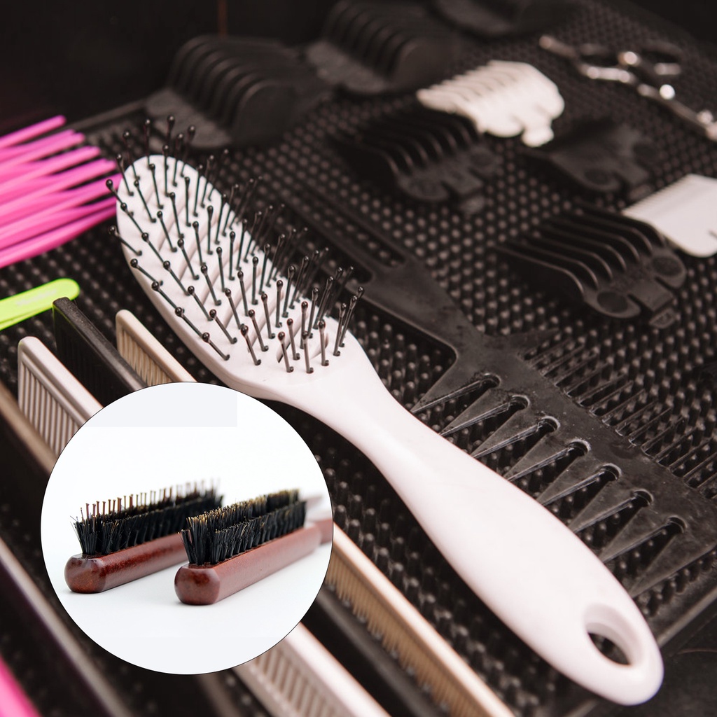 Vog Lược Chải Tóc Răng Thưa Lông Heo Chuyên Nghiệp