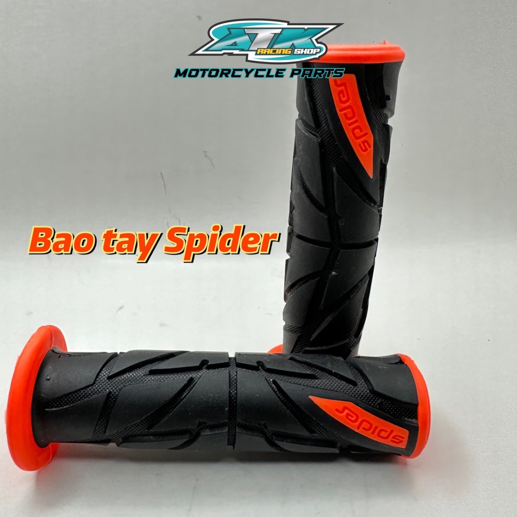 Gù tay lái xe máy inox 304 tặng 2 cục nhôm và bao tay Spider