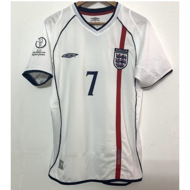Áo Thun Bóng Đá Đội Tuyển beckham 2002 eng