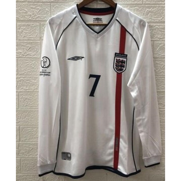 Áo Thun Bóng Đá Đội Tuyển beckham 2002 eng