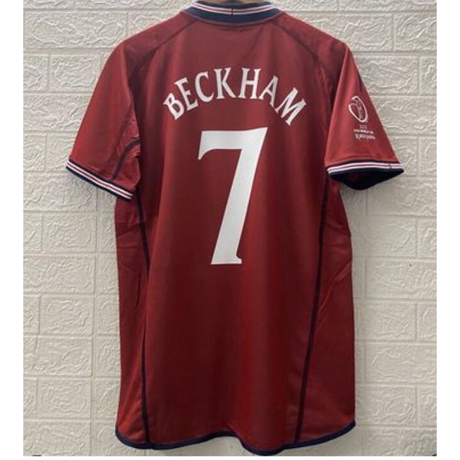 Áo Thun Bóng Đá Đội Tuyển beckham 2002 eng