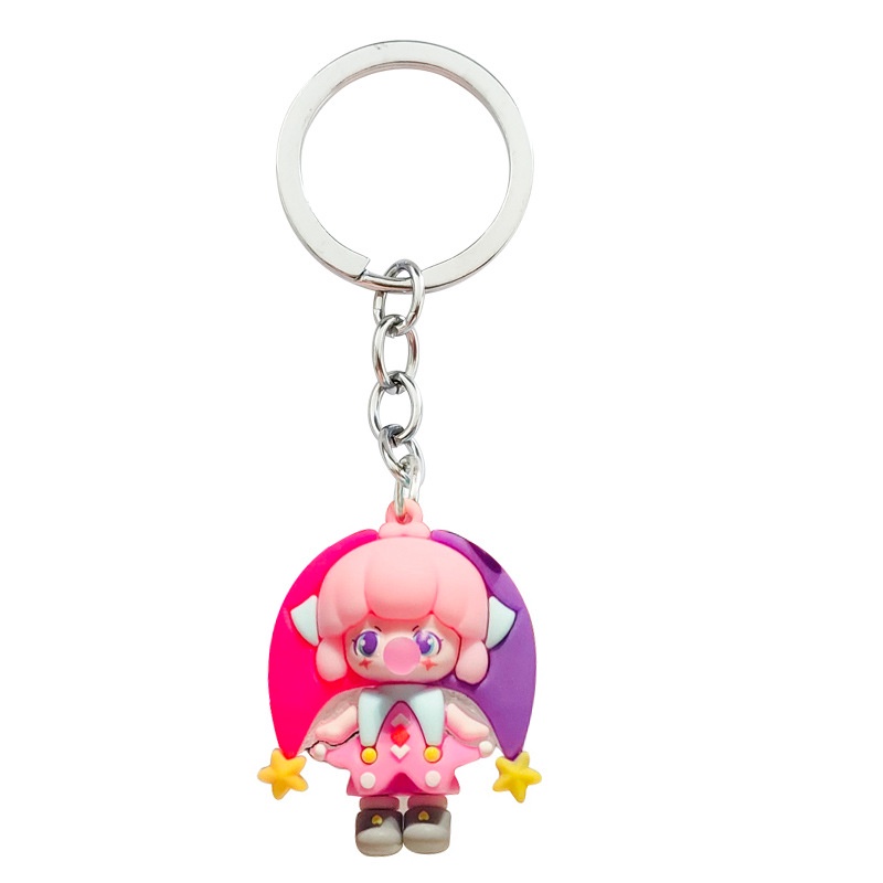 Móc Khóa Hình Búp Bê Hoạt Hình Bằng Nhựa pvc Dễ Thương