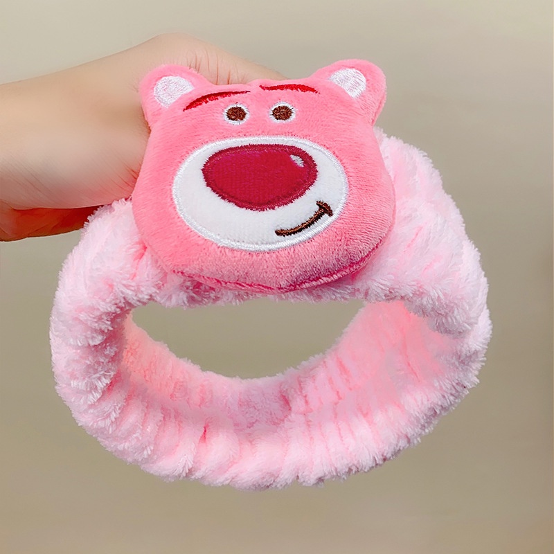 Băng Đô Rửa Mặt Trang Điểm Kiểu Hoạt Hình sanrio Nhồi Bông Đáng Yêu Thời Trang Thu Đông Hàn Quốc