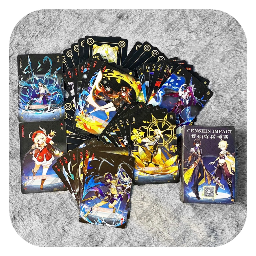 Bộ Bài Tây Genshin Impact | Thẻ Bài Sưu Tầm Trưng Bày
