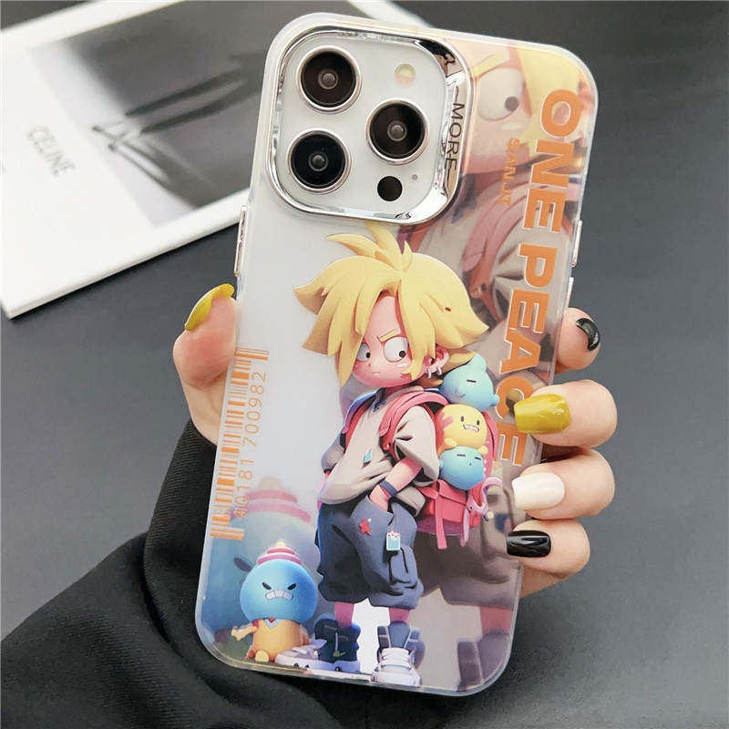 Màu Sắc Ốp Điện Thoại In Hoạt Hình one piece Cho iphone 15 14 13 12 11 pro max 11pro