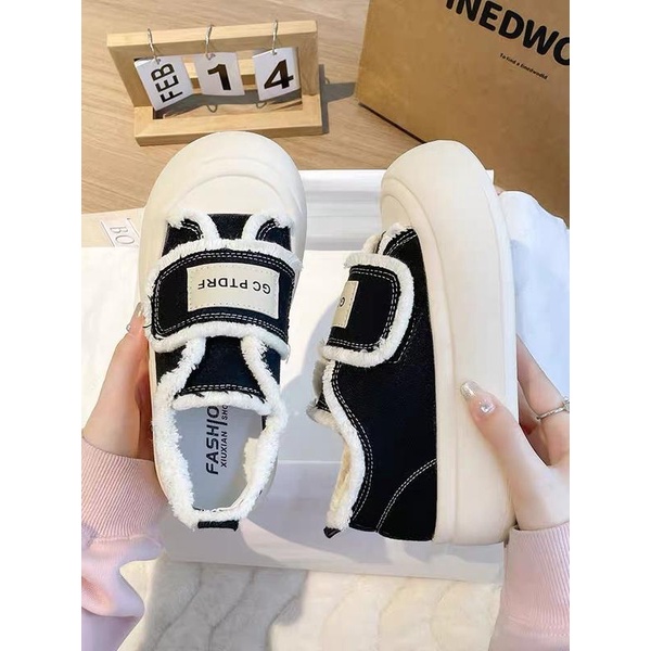 Giày Lười Slipon Quai Dán Canvans  Thời Trang Phong Cách  GLD01