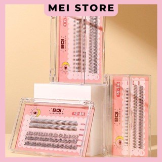  Hộp 200 Cụm Lông Mi Giả Chữ A  Mi Đuôi Cá Tự Nhiên + Tặng Kèm Keo Dán Và Nhíp 