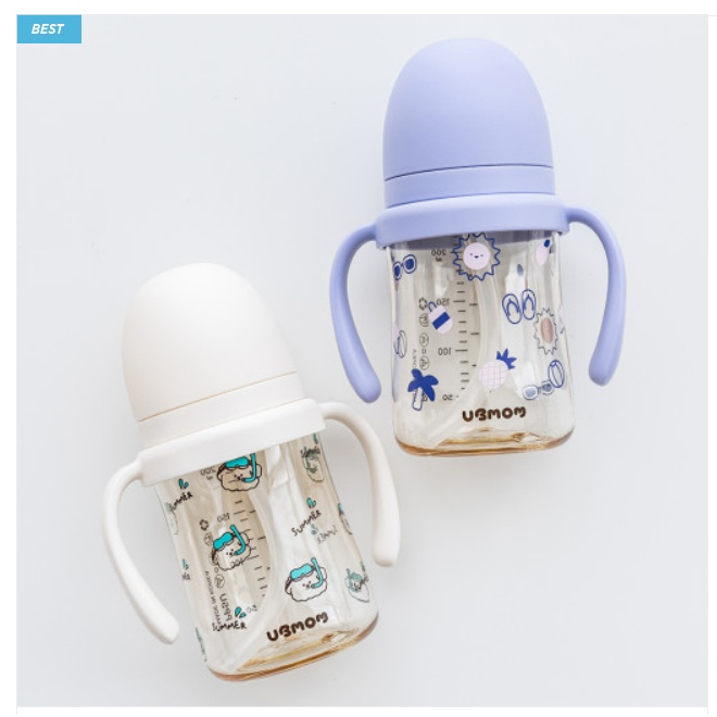 Bình hút UBmom Hàn Quốc Limited 2022 gắn được núm Moyuum 200ml / 280ml