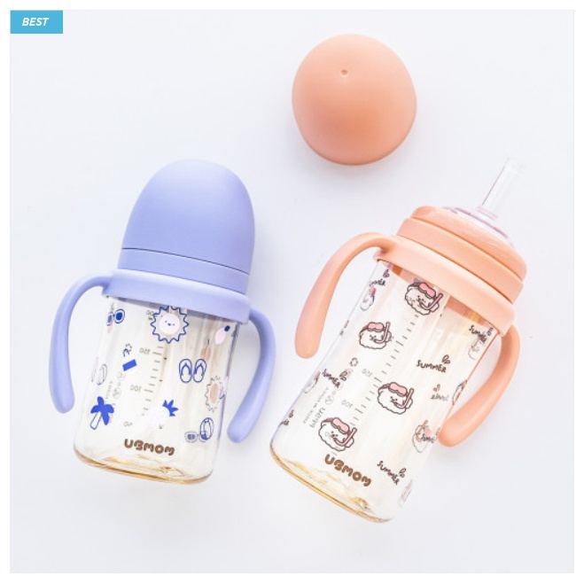 Bình hút UBmom Hàn Quốc Limited 2022 gắn được núm Moyuum 200ml / 280ml