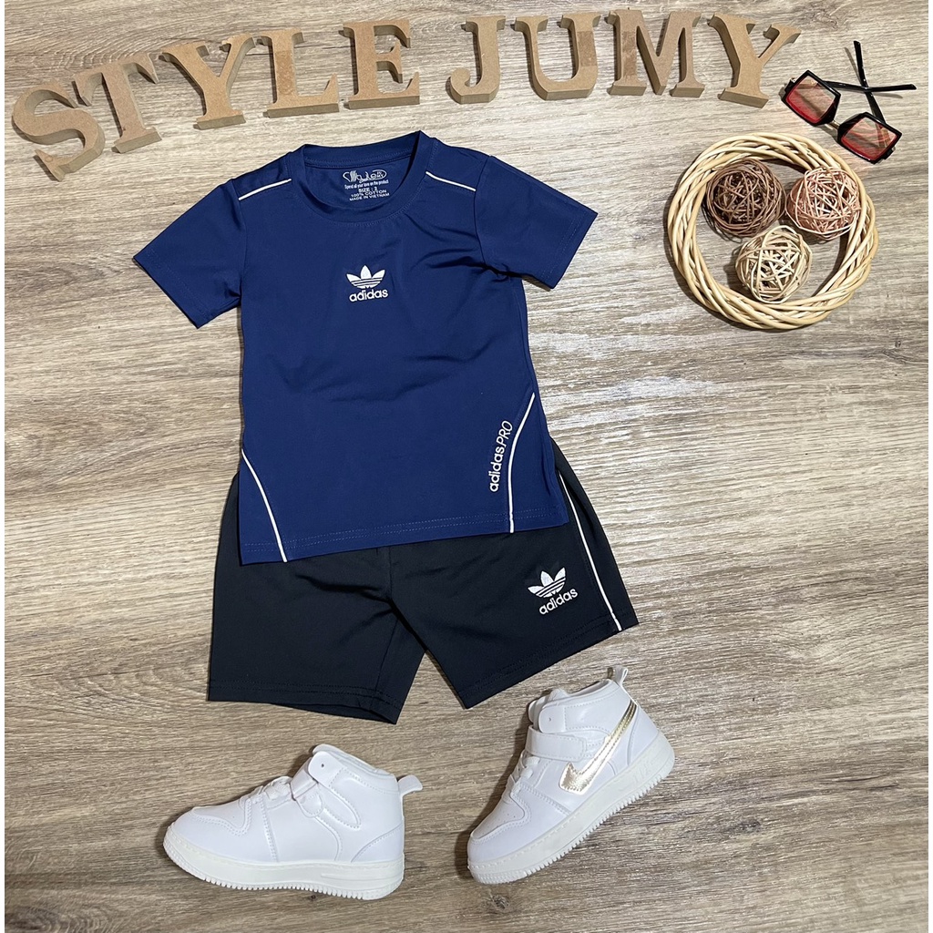 Size 7- 12  - Bộ quần áo thun lạnh ngắn tay thêu D-AS nhiều màu