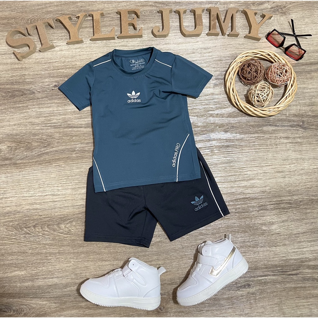 Size 7- 12  - Bộ quần áo thun lạnh ngắn tay thêu D-AS nhiều màu