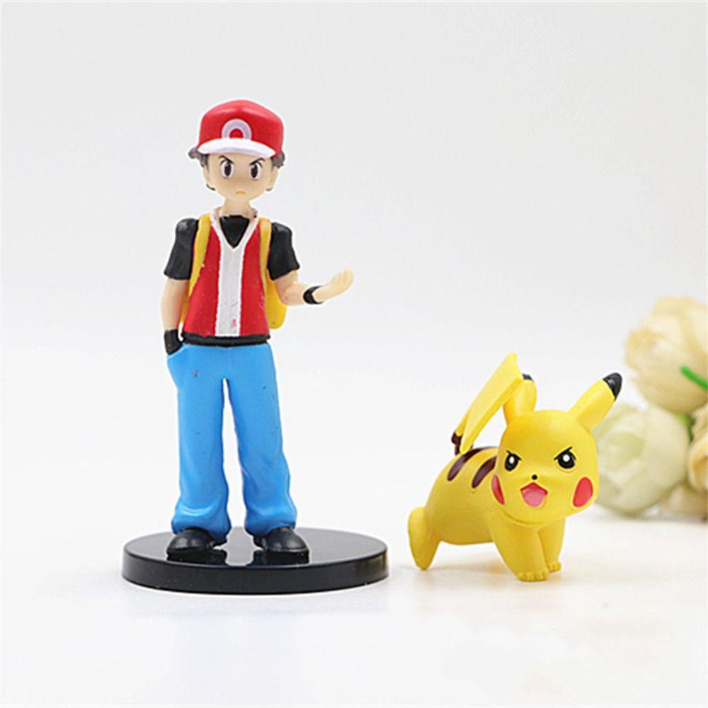 Mô Hình Nhân Vật pikachu Tro ketchum gengar Trong Pokemon Bằng pvc Dùng Làm Quà Tặng Sinh Nhật