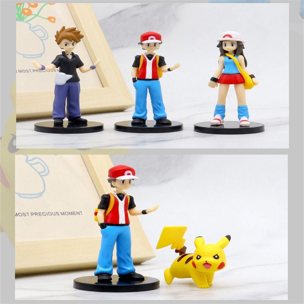 Mô Hình Nhân Vật pikachu Tro ketchum gengar Trong Pokemon Bằng pvc Dùng Làm Quà Tặng Sinh Nhật
