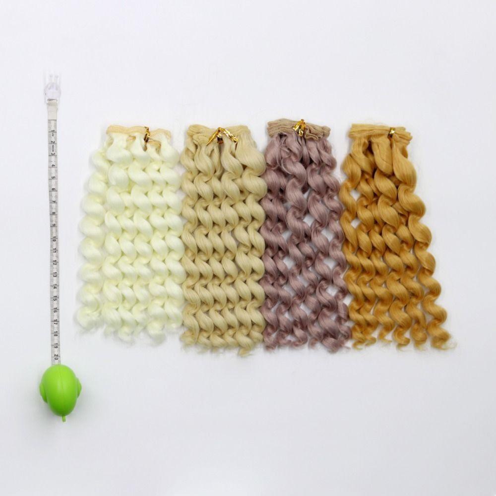 Bộ Tóc Giả Xoăn diy Cho Búp Bê 1 / 3 1 / 4 1 / 6 1 / 12