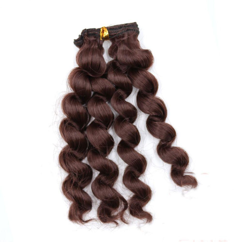 Bộ Tóc Giả Xoăn diy Cho Búp Bê 1 / 3 1 / 4 1 / 6 1 / 12