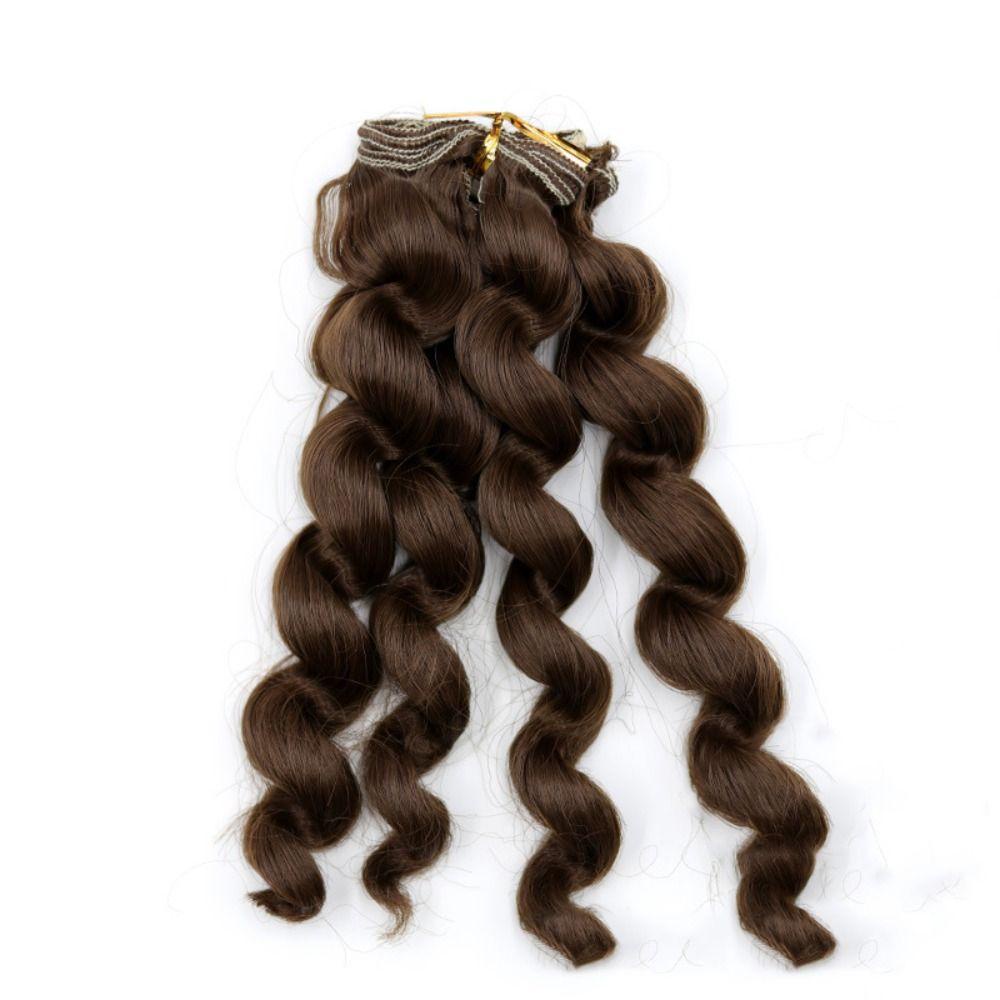 Bộ Tóc Giả Xoăn diy Cho Búp Bê 1 / 3 1 / 4 1 / 6 1 / 12