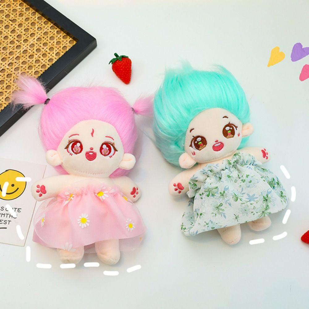 Búp Bê Nhồi Bông cotton Mặc Váy Dễ Thương Sáng Tạo 23cm
