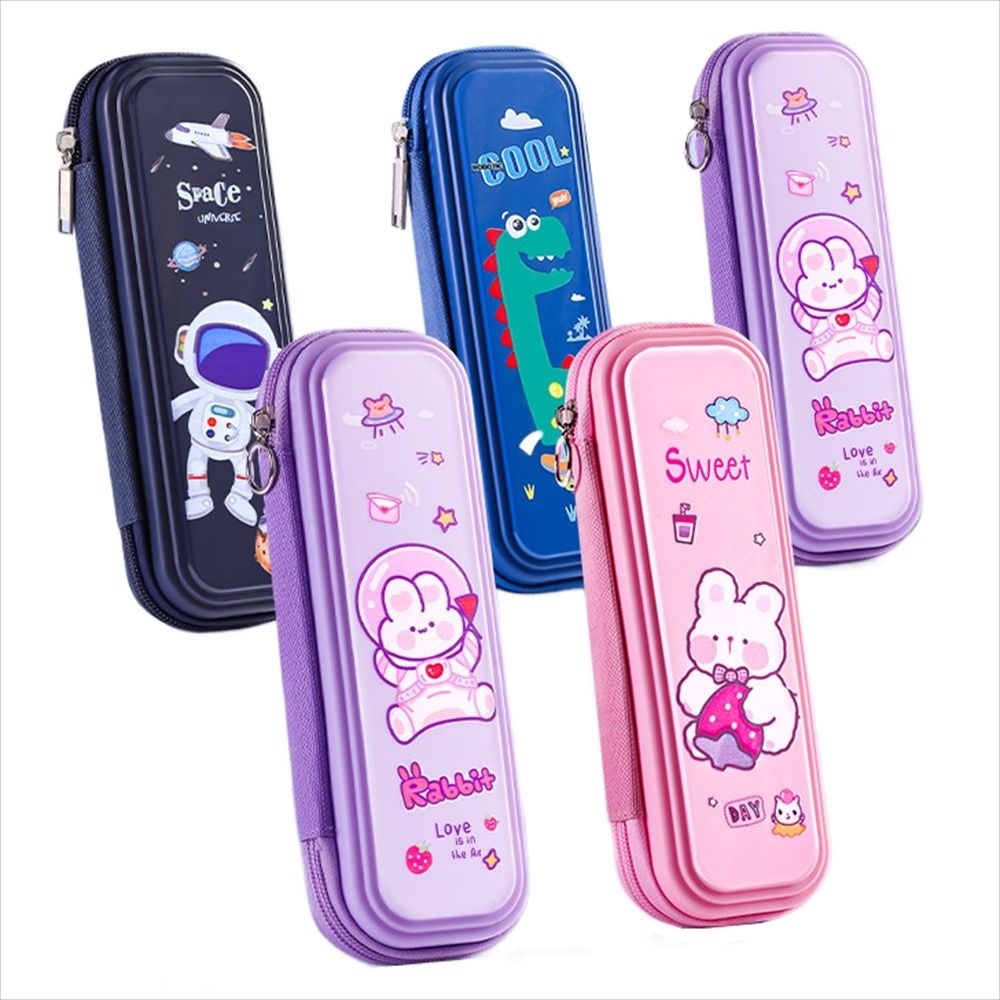 Mmluck Túi Đựng Bút Chì Sức Chứa Lớn Chống Thấm Nước Có Khóa Kéo Hình Phi Hành Gia Dễ Thương Cho Bé Trai Bé Gái