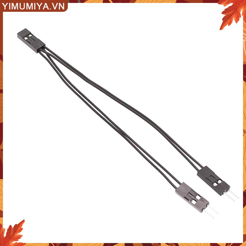 ☼Yimumiya ☼ Cáp Chuyển Đổi 1 Sang 2 10cm 1 female Sang 2 male 2 Pin Cho Bảng Mạch pc