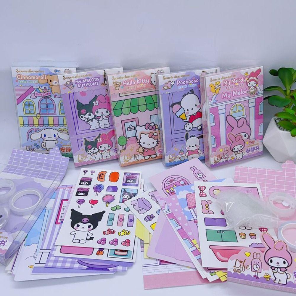 Daniel kt Cuốn Sách Giấy kt Mèo kuromi my melody diy Làm Quà Tặng Sớm Học Tập