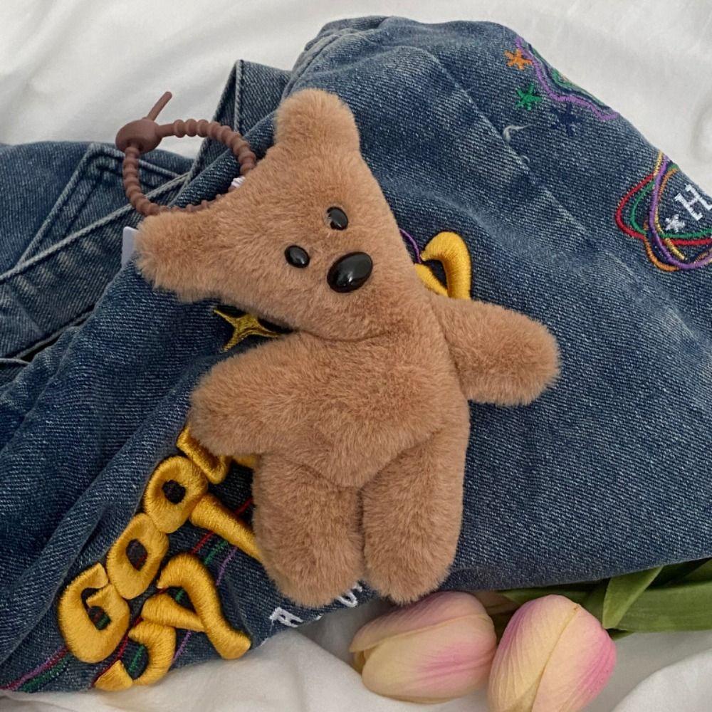 Shanhai teddy Gấu Bông Hoạt Hình Mềm Mại Có Móc Khóa Sáng Tạo Vui Nhộn Phong Cách Hàn Quốc