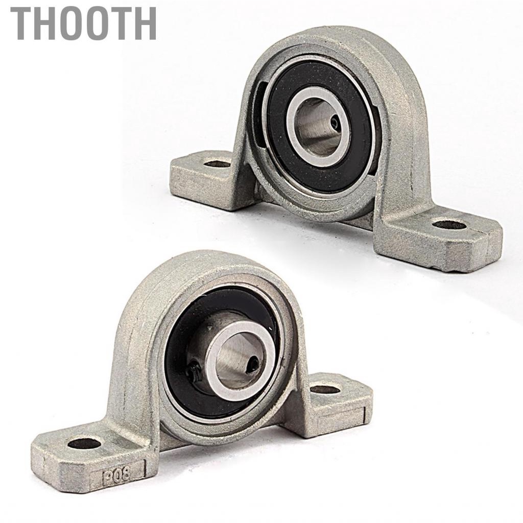Thooth 1pcs KP08 Zinc Alloy Pillow Block Mounted Bearing 8mm Bore Diameter Ball