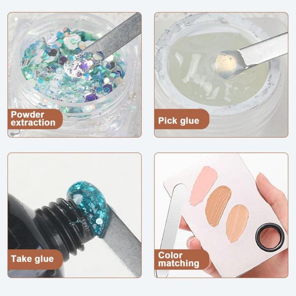 Yukico Que Trộn Kem Trang Trí Móng Tay Bằng Thép Không Gỉ Tiện Dụng