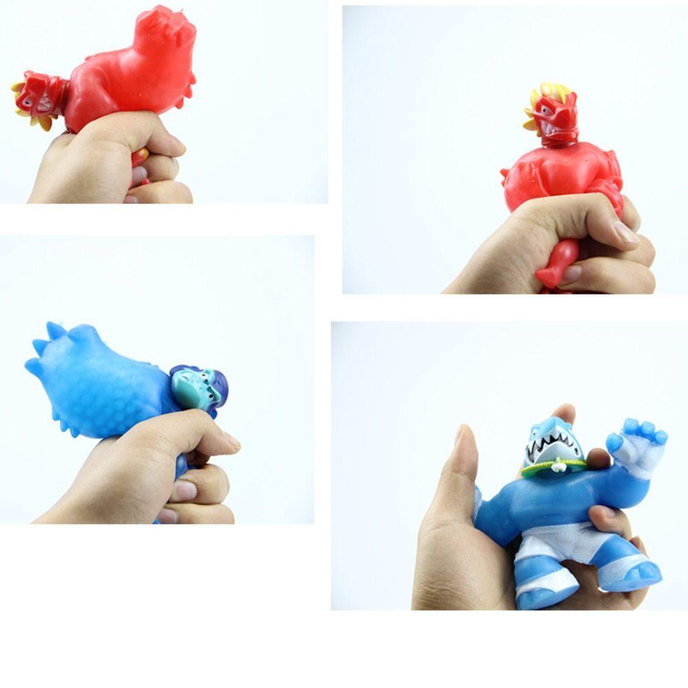 Avalentine Đồ Chơi Mô Hình Nhân Vật Siêu Anh Hùng gorilla Màu Xanh Lá Cây Có Thể Kéo Dài Được Làm Quà Tặng Cho Trẻ Em