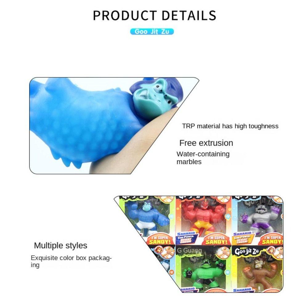 Daron1 Goojit zu games Đồ Chơi Cao Su Cá Sấu Siêu Anh Hùng Có Thể Kéo Dài Siêu Co Giãn Làm Quà Tặng Cho Trẻ Em