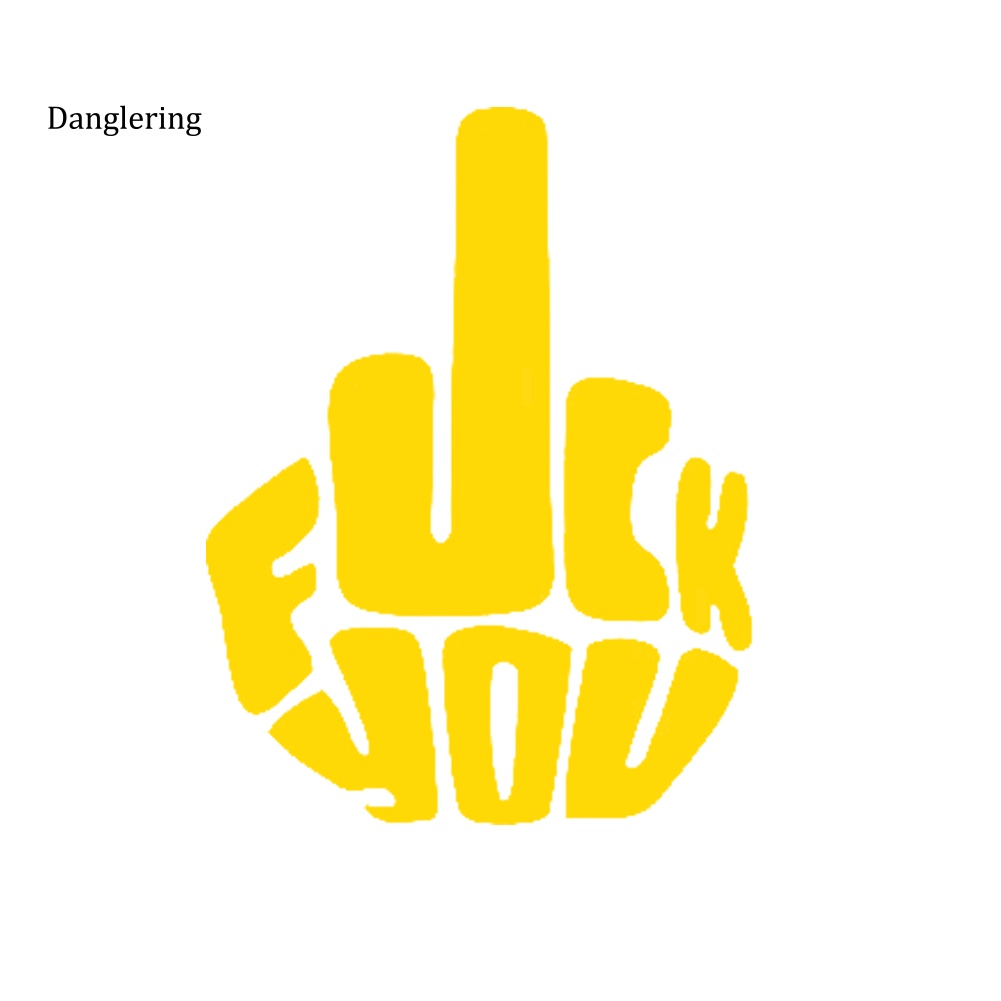 Miếng Dán Phản Quang In Chữ "fuck you" Vui Nhộn Dùng Để Trang Trí Ô Tô / Xe Tải