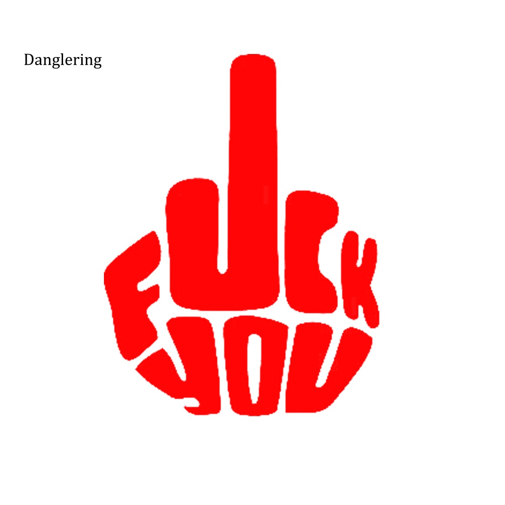 Miếng Dán Phản Quang In Chữ "fuck you" Vui Nhộn Dùng Để Trang Trí Ô Tô / Xe Tải