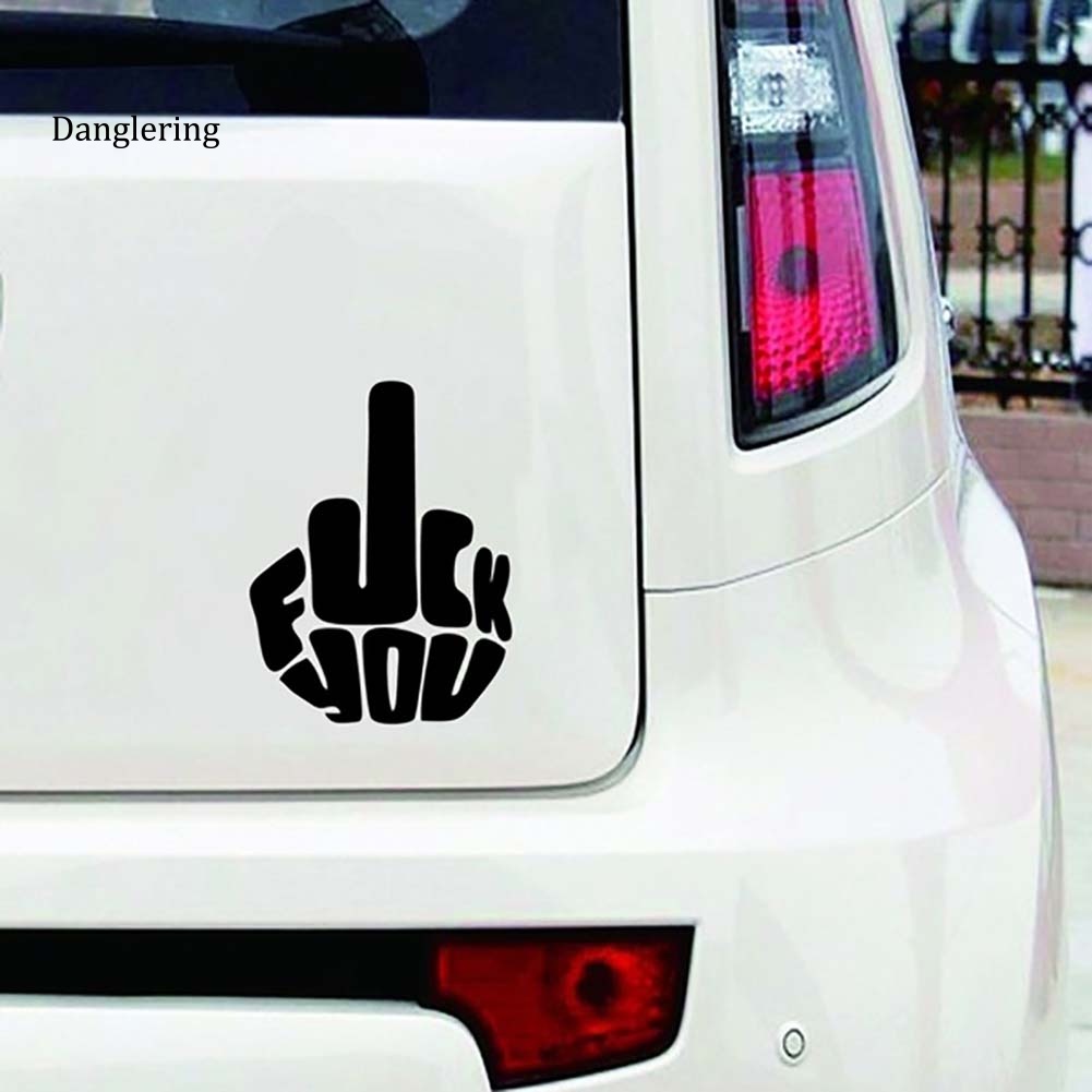 Miếng Dán Phản Quang In Chữ "fuck you" Vui Nhộn Dùng Để Trang Trí Ô Tô / Xe Tải