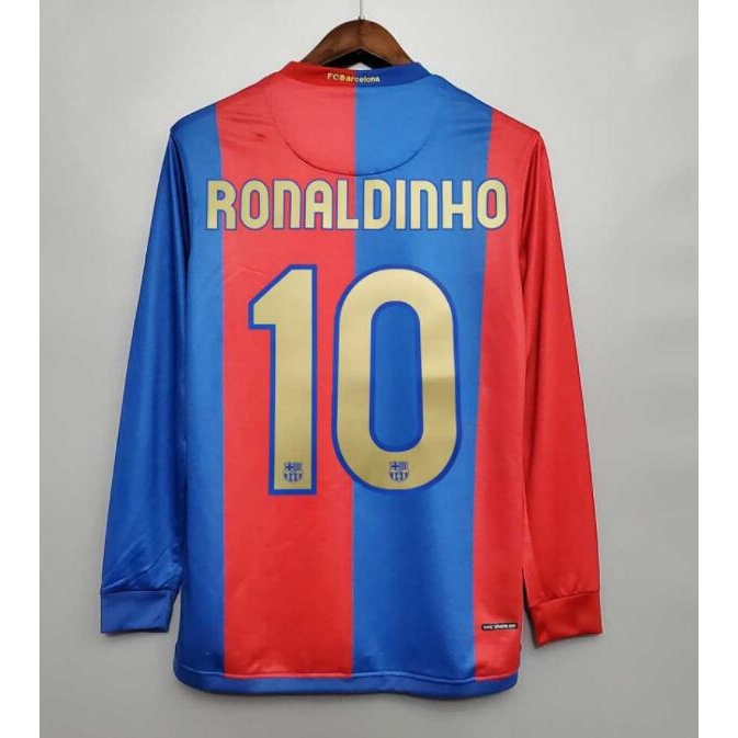 Áo Thun Bóng Đá Dài Tay Phong Cách Đội Tuyển barcelona 06-07